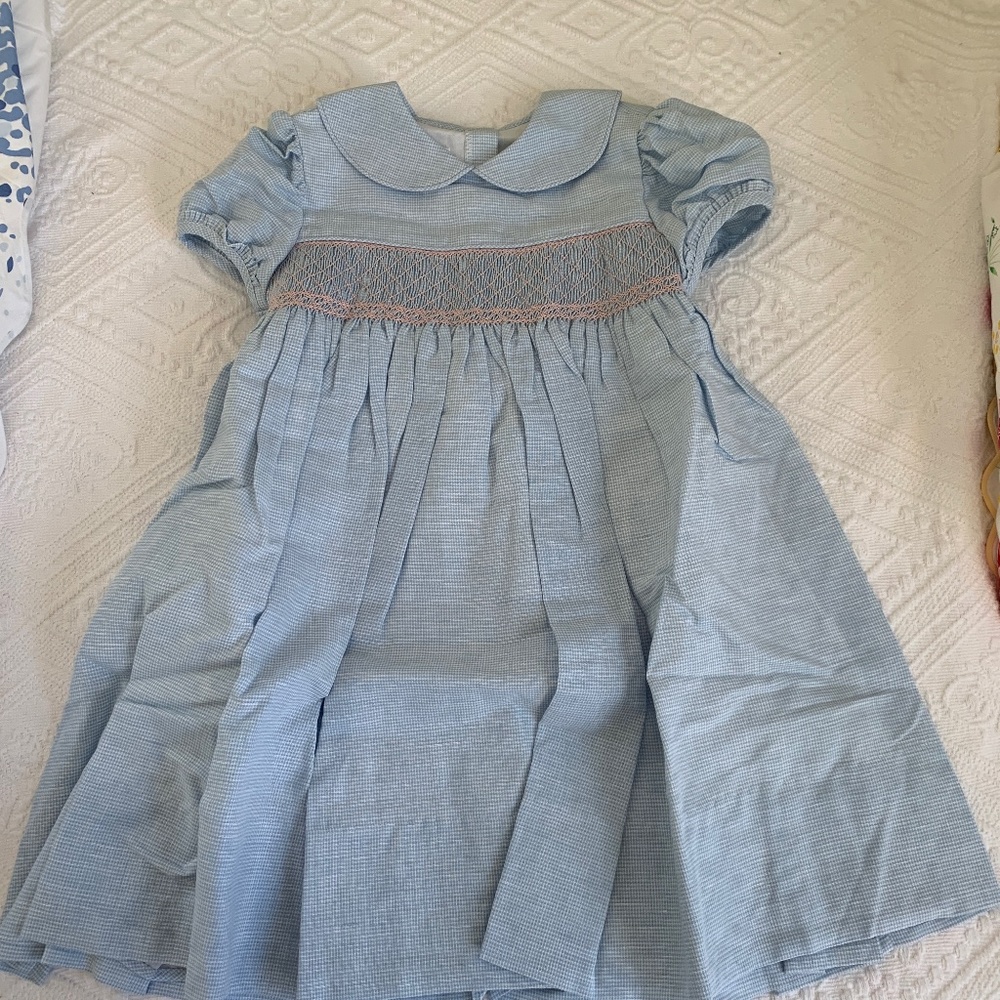 NWT Alice Kathleen blue smocked Easter dress size 6